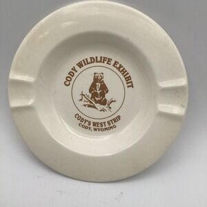 Cody Wildlife Exhibit Ashtraoy‎ Codys West Strip Wyoming Souvenir Collectible